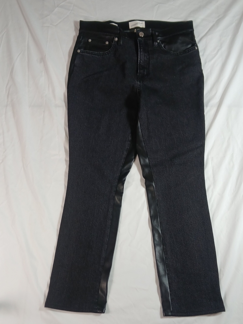Universal Thread Mid-Rise 80s Slim Black Straight Leg Jeans Waist 10 NWT